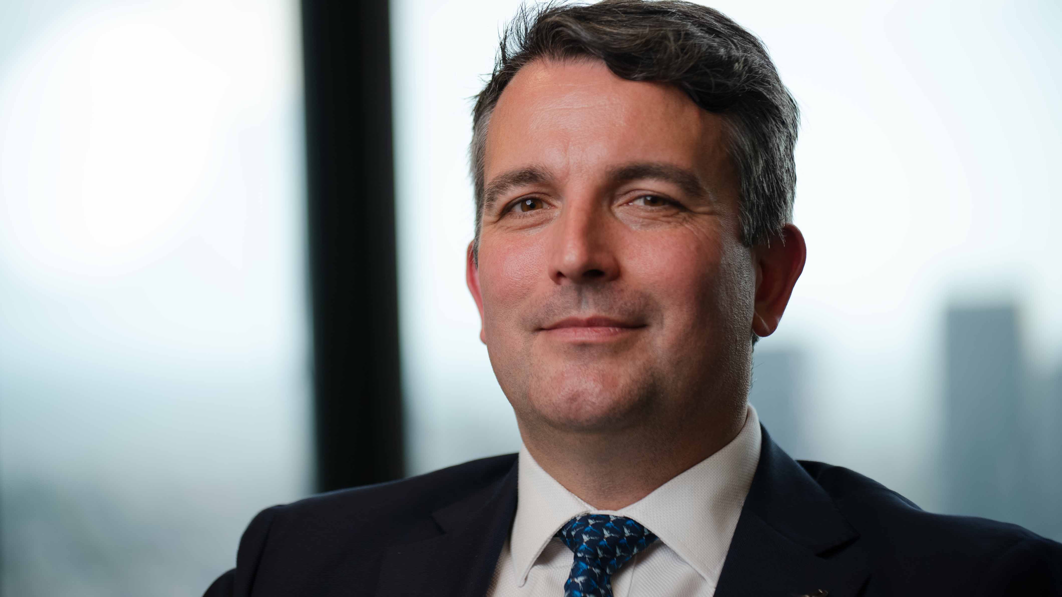 Andrew Garrett seated discussing Jacaranda's September 2023 Quarterly Market Update